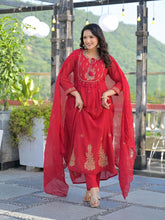 Mull Cotton Suit Red