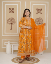 Rayon Foil Anarkali Suit