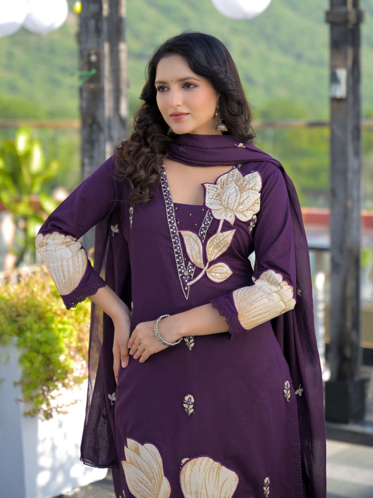 Wedding Special Suit Purple