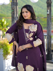 Wedding Special Suit Purple