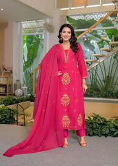 Border Style Suit Pink