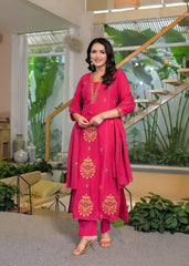 Border Style Suit Pink