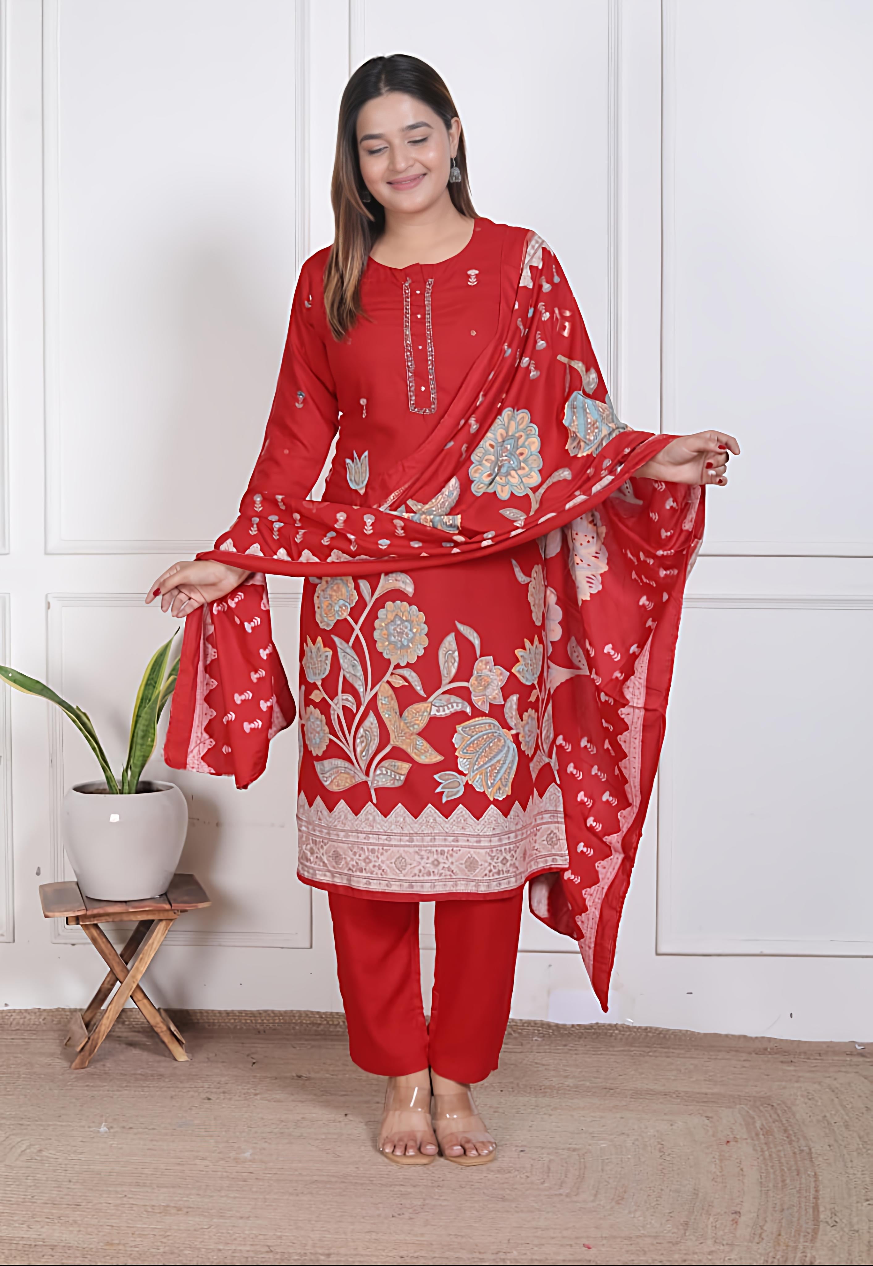 Heavy Rayon Full Suit