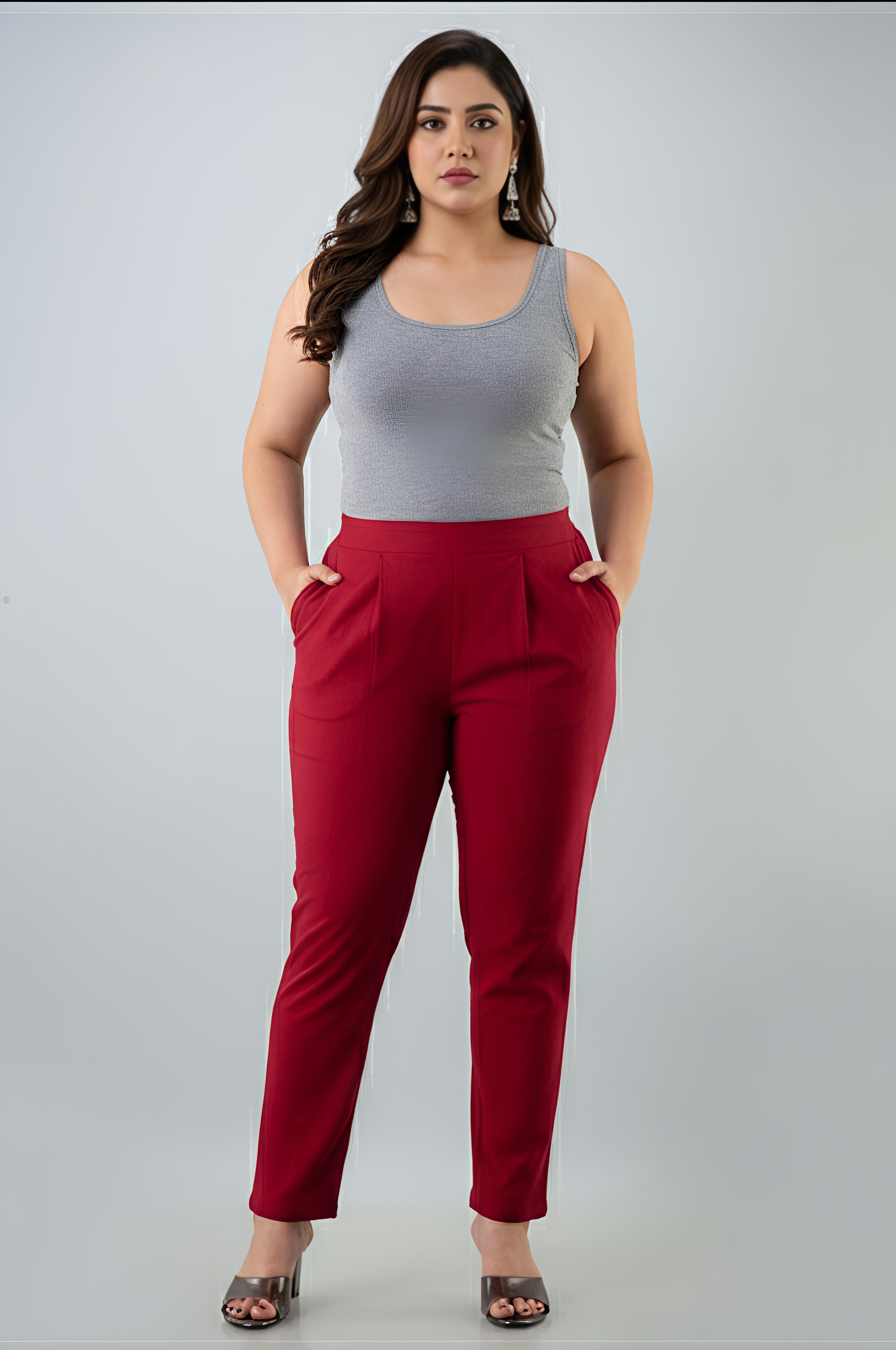 Cotton Flax Plain Pants